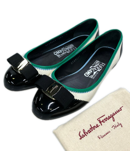 Salvatore Ferragamo フラットパンプス ヴァラ RF54666 レディース SIZE 6 サルヴァトーレフェラガモ
