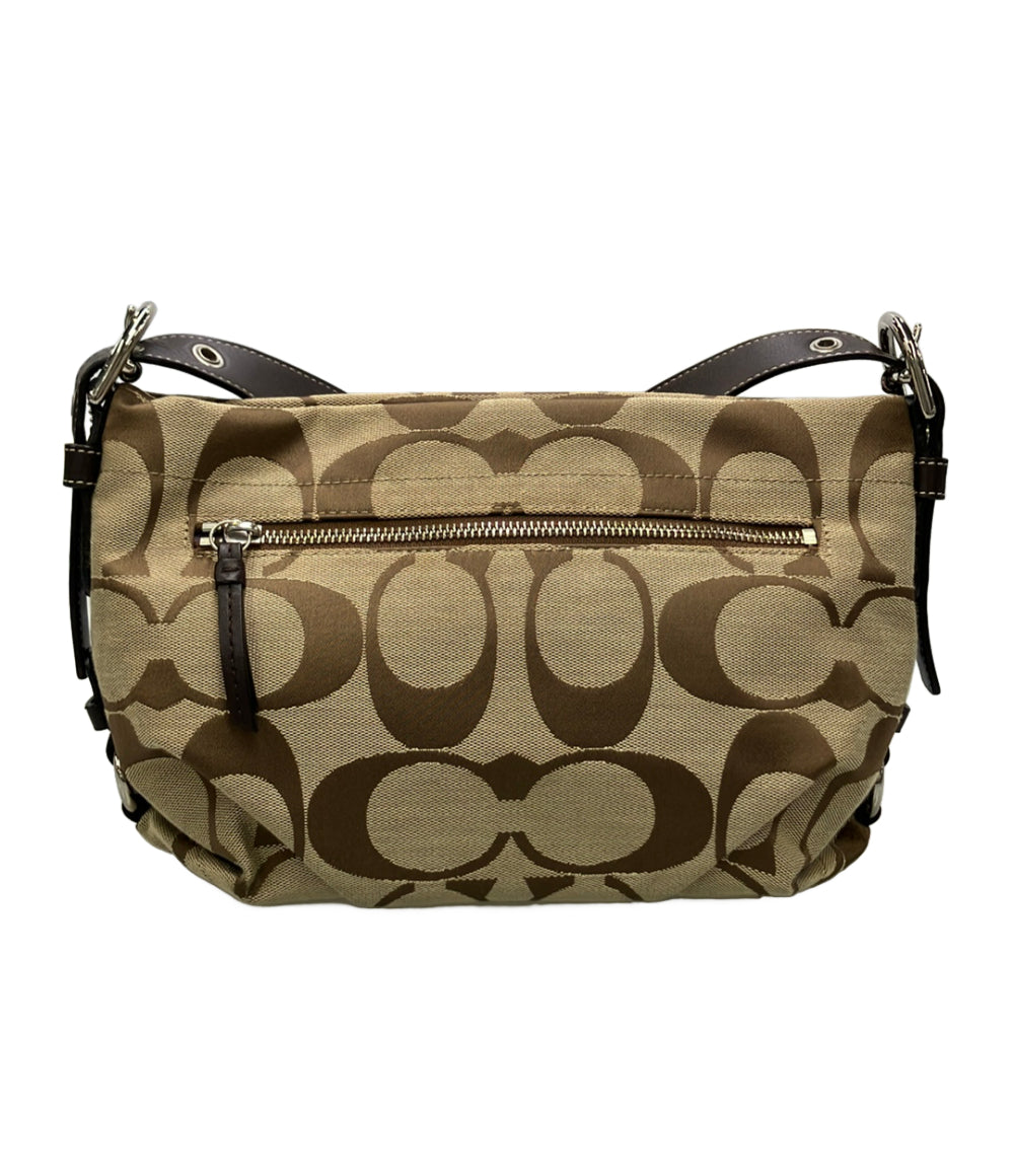 美品 COACH ショルダーバッグ 斜め掛け シグネチャー F15068 レディース コーチ