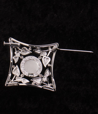 美品 TASAKI ブローチ SV マベパール13mm レディース タサキ