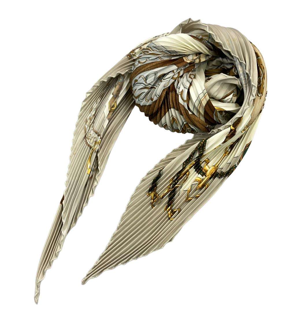 HERMES スカーフ シルク100% プリーツカレ90 Festival レディース エルメス