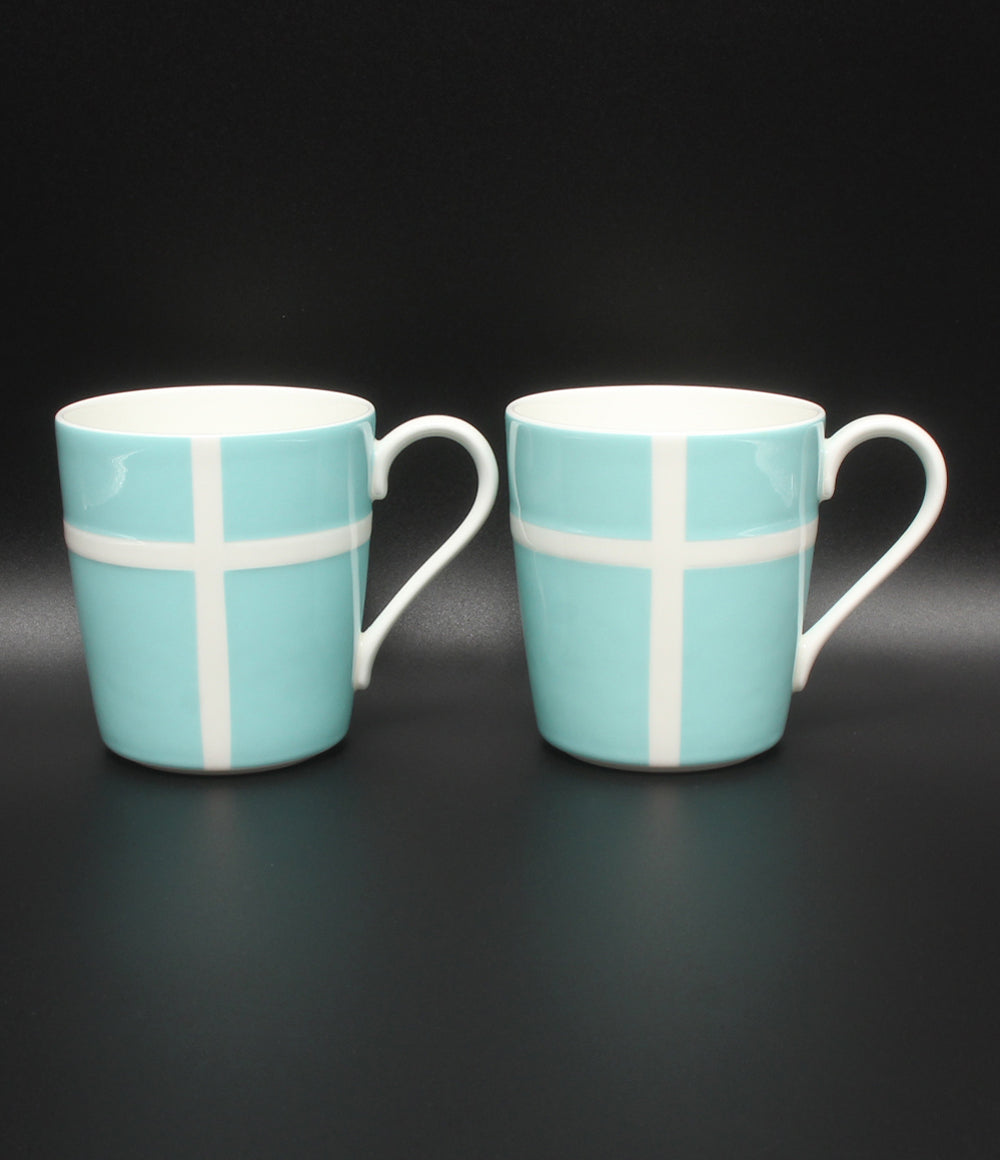 美品 Tiffany & Co. マグカップ 2点セット ペア ブルーボックス ティファニー