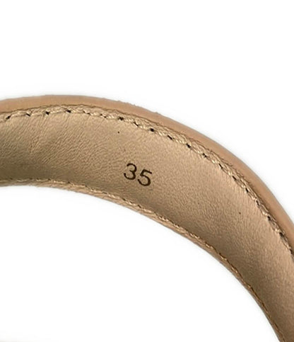 美品 プラダ ナッパレザーアンクルストラップサンダル CALZATURE BABY 0X0659 レディース SIZE 35 (XS) PRADA