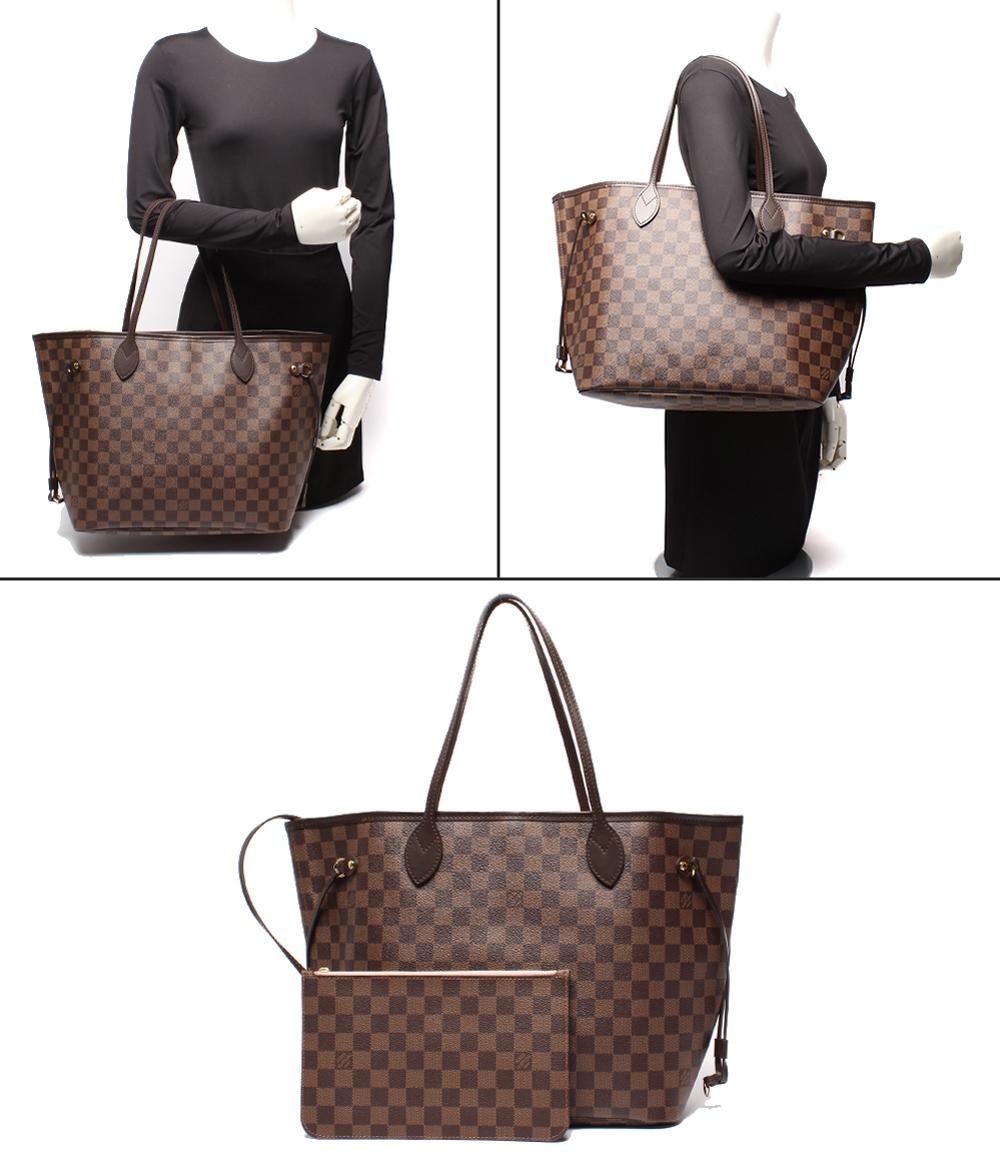 美品 ルイ・ヴィトン トートバッグ ショルダーバッグ 肩掛け ローズバレリーヌ ネヴァーフルMM ダミエ N40598 レディース LOUIS VUITTON