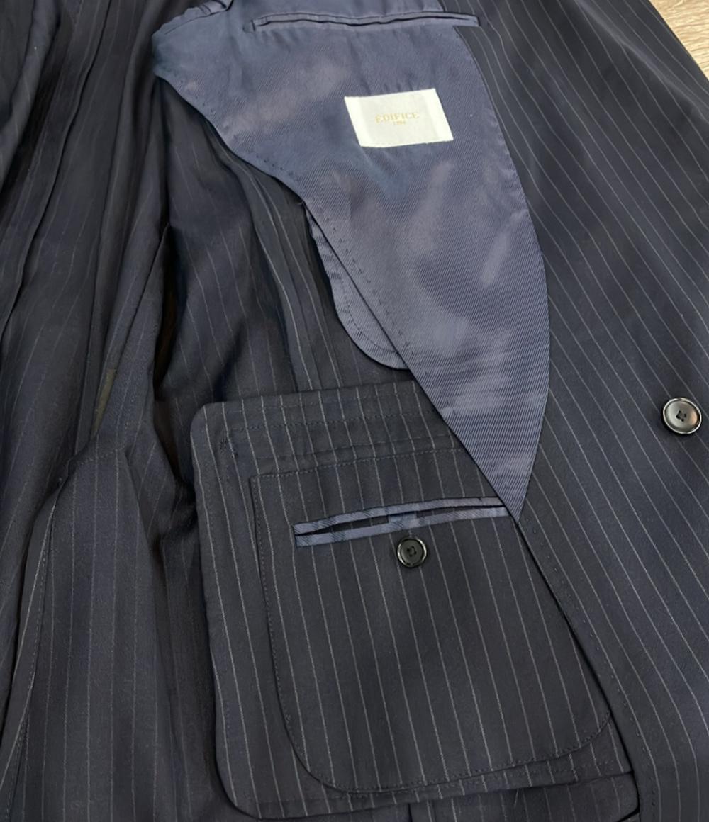 EDIFICE ダブルブレストストライプジャケット メンズ SIZE 44 エディフィス