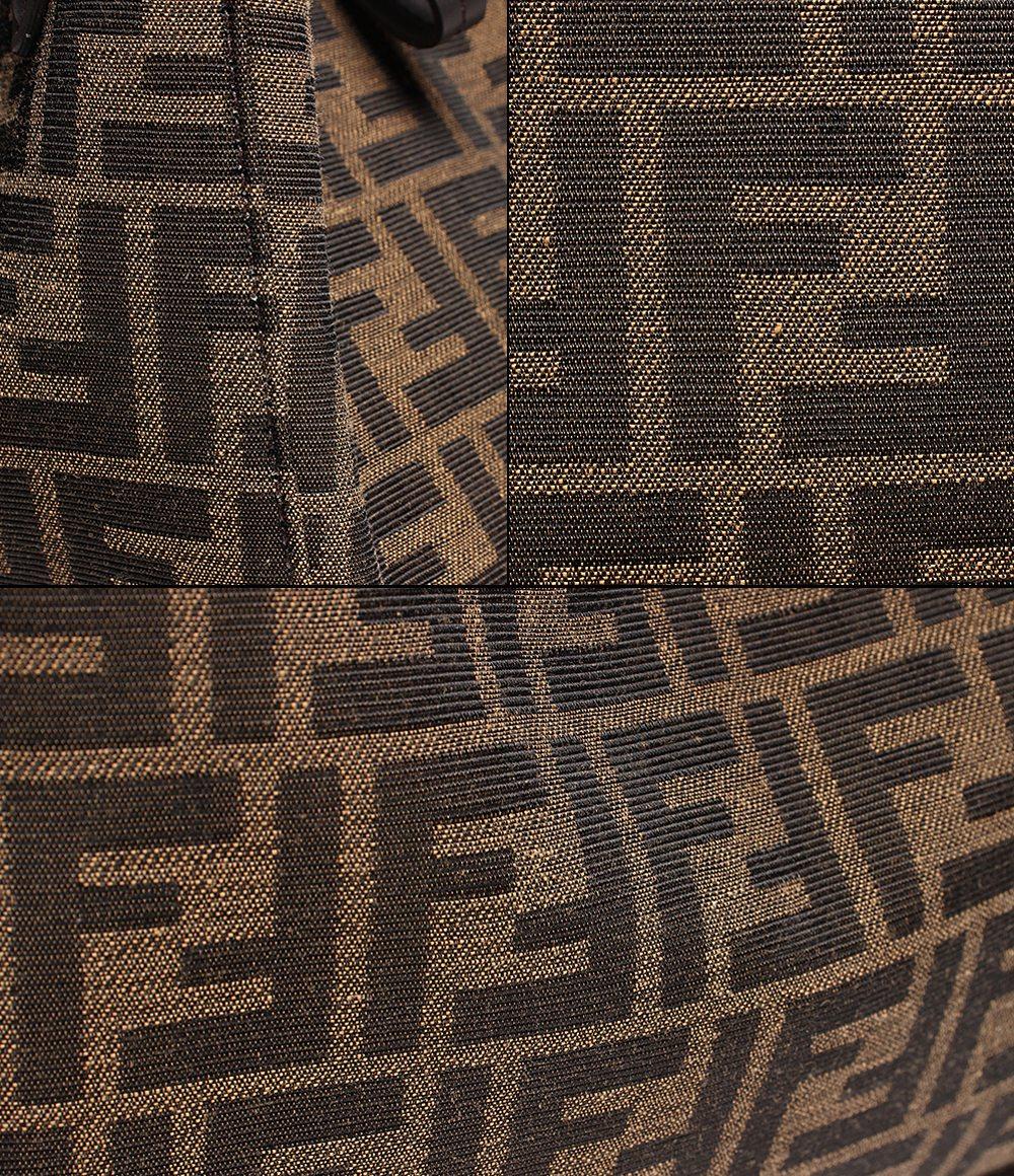 フェンディ ショルダーバッグ 巾着型 ゴールド金具 Fendi Origami ミディアム FFモチーフ ジャカードファブリック ズッカ 8BH414AFPMF1GL7 レディース