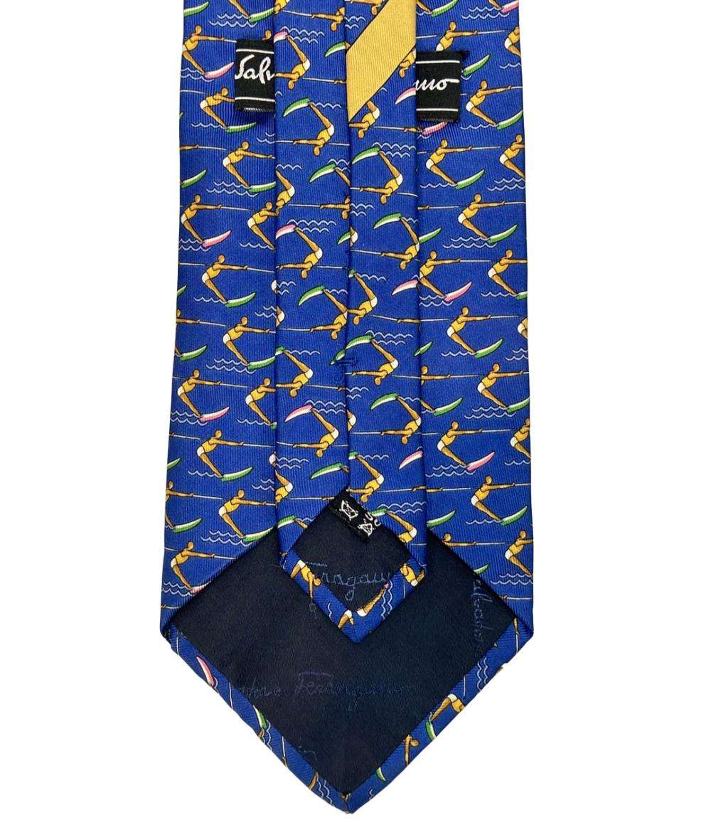 新品！未使用！Salvatore Ferragamo シルク ネクタイ サルヴァトーレフェラガモ ネクタイ シルク100% メンズ