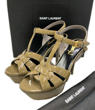 SAINT LAURENT PARIS Tストラップサンダル ハイヒール レディース SIZE 35 サンローランパリ