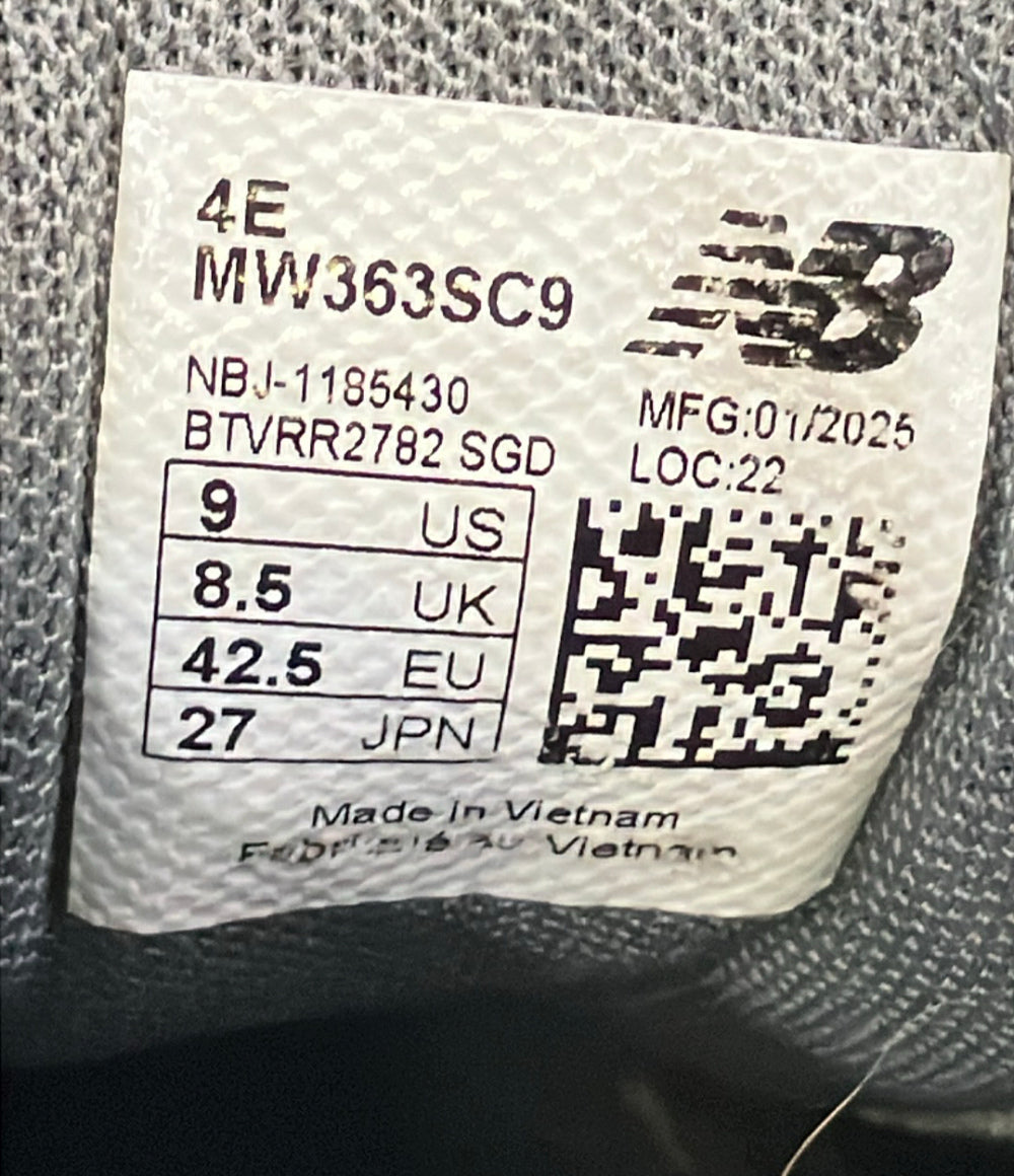 NEW BALANCE ローカットスニーカー サイドジップ MW363SC9 メンズ SIZE 27.0 ニューバランス
