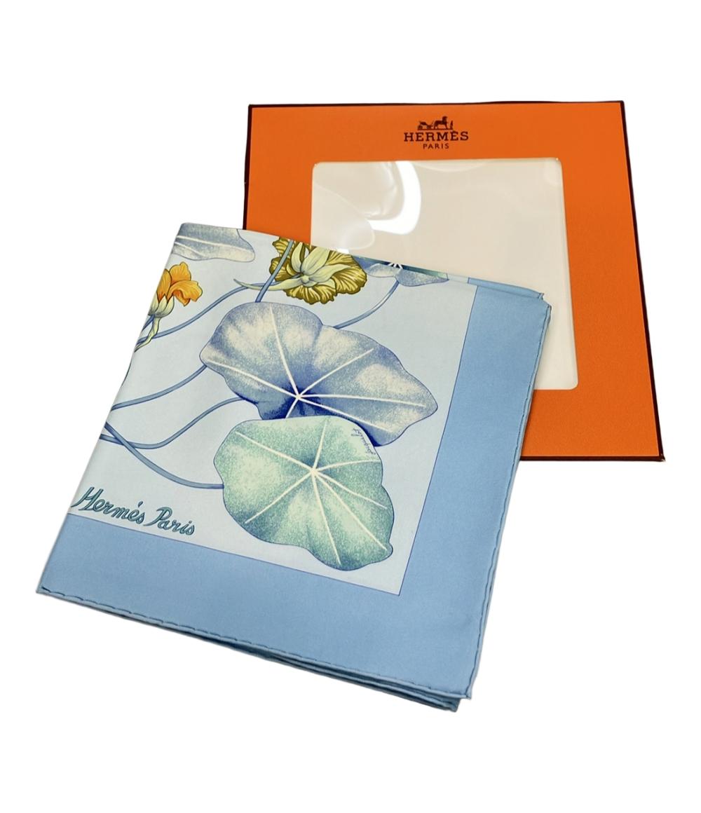 美品 HERMES スカーフ カレ90 シルク100% Les Capucines レディース エルメス