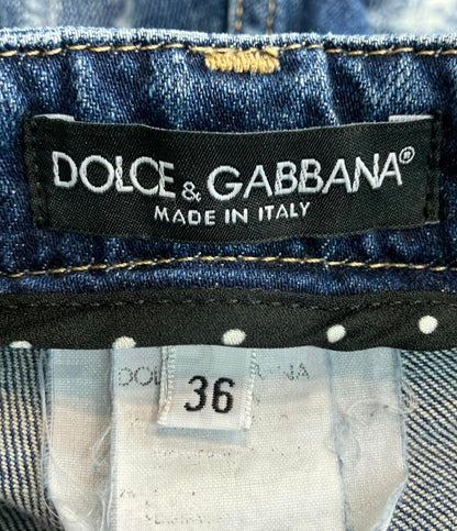 ドルチェアンドガッバーナ ダメージデニムパンツ ジーンズ レディース SIZE 36 (S) DOLCE&GABBANA