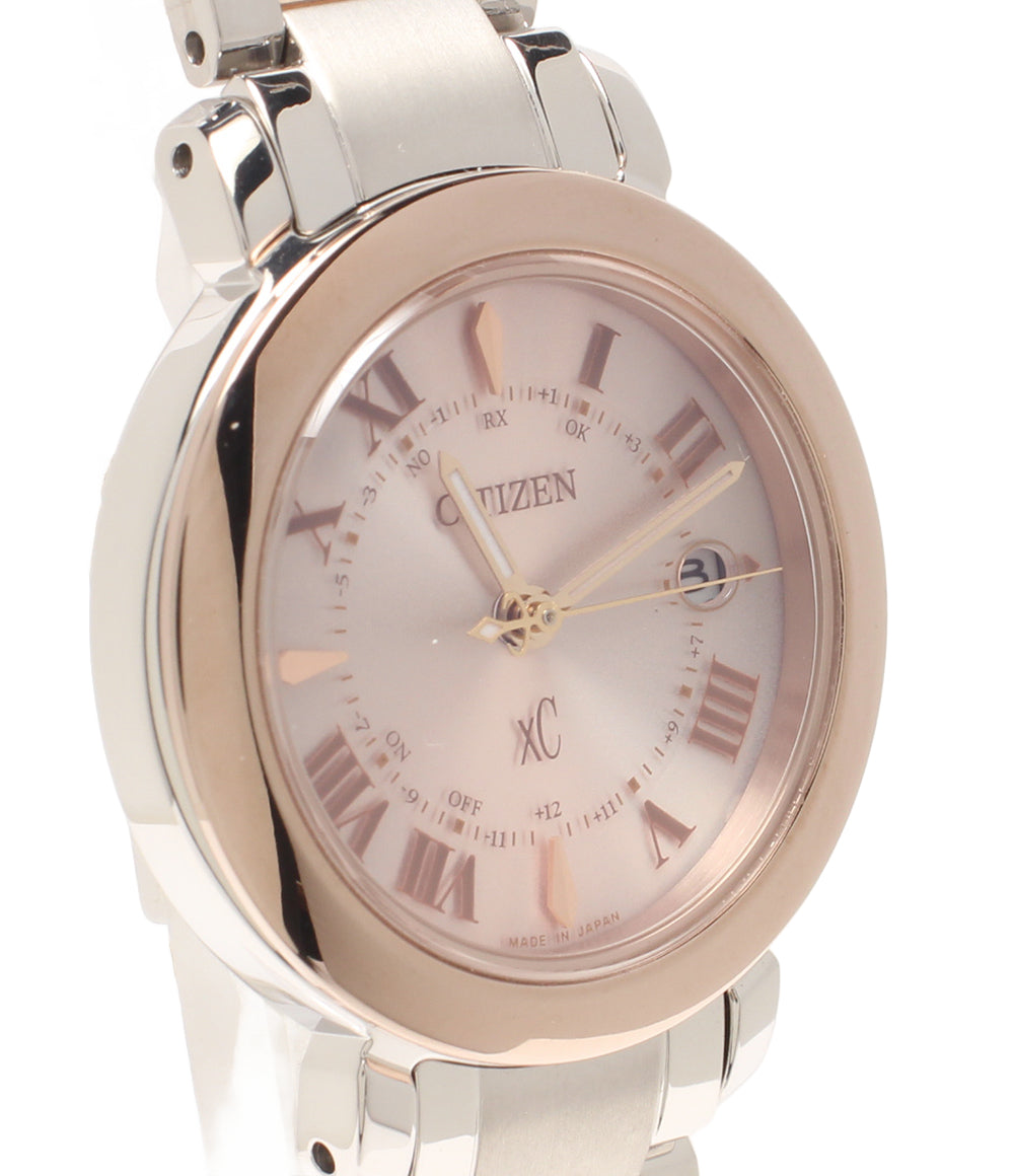 美品 CITIZEN 腕時計 hikariコレクション クロスシ― xC ソーラー ES9445-57W レディース シチズン