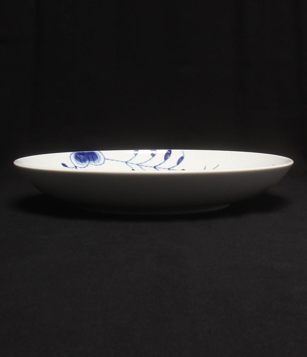 美品 ロイヤルコペンハーゲン シャローボウル 大皿 25cm SHALLOW BOWL ブルーフルーテッド メガ Royal Copenhagen