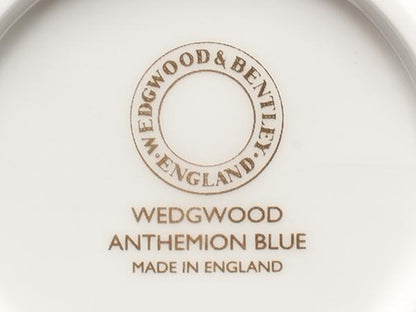 美品 WEDGWOOD カップ＆ソーサー 2客セット ペア アンセミオンブルー カメオ ウエッジウッド