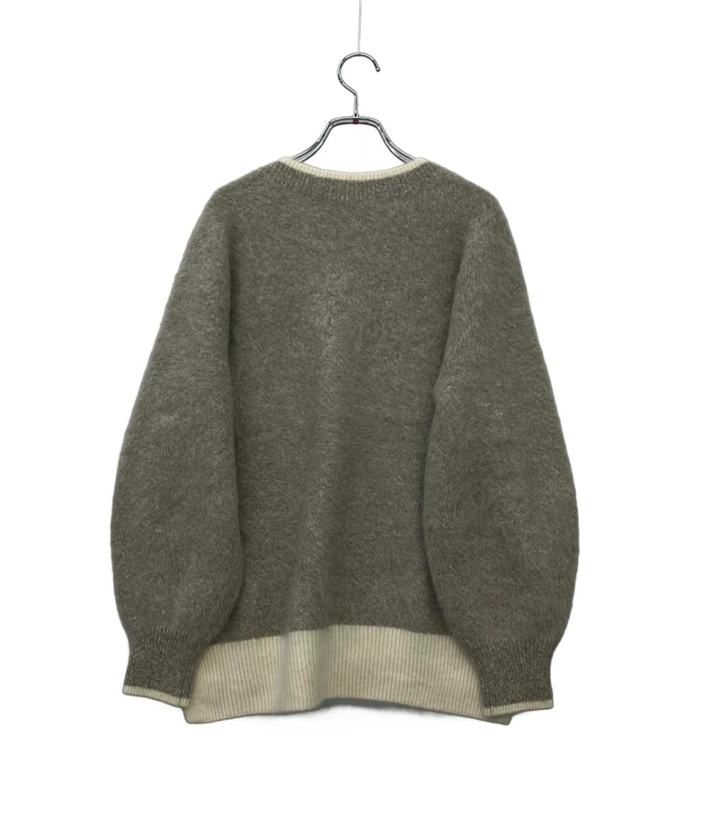 美品 UNITED ARROWS 長袖ニット フォックス カシミアヤ クルーネック