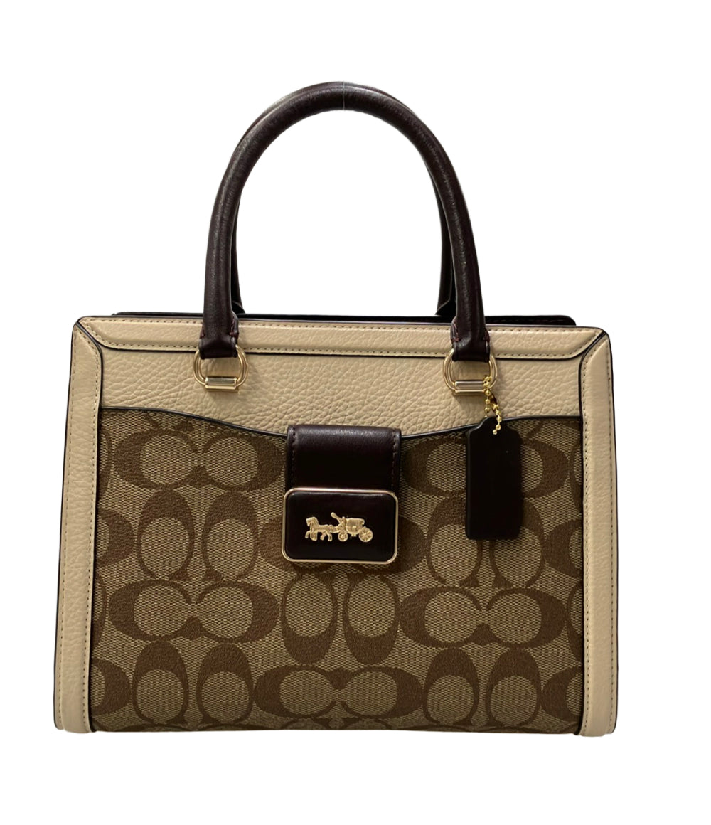 COACH ハンドバッグ ショルダーバッグ 2WAY PVC レザー シグネチャー CC142 レディース コーチ