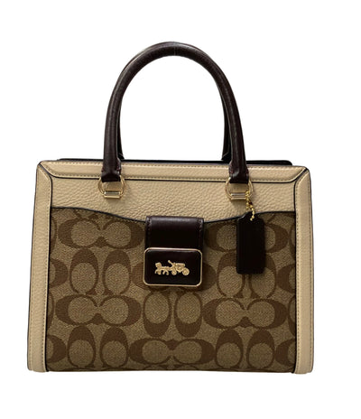 COACH ハンドバッグ ショルダーバッグ 2WAY PVC レザー シグネチャー CC142 レディース コーチ