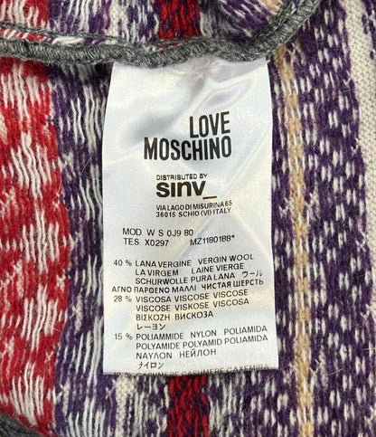 ラブモスキーノ 長袖カーディガン レディース SIZE USA 4 (S) LOVE MOSCHINO