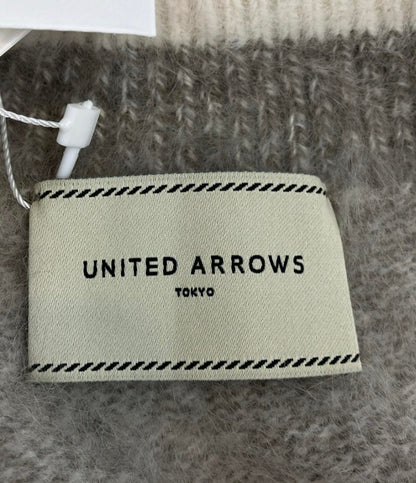 美品 UNITED ARROWS 長袖ニット フォックス カシミアヤ クルーネック セレクトショップ タグ付き 1513-1-042008 レディース ユナイテッドアローズ