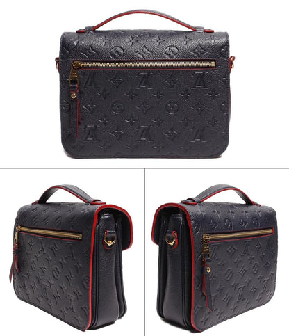 ルイヴィトン ショルダーバッグ ハンドバッグ ゴールド金具 ポシェット メティスMM モノグラム アンプラント マリーヌルージュ レザー M44071