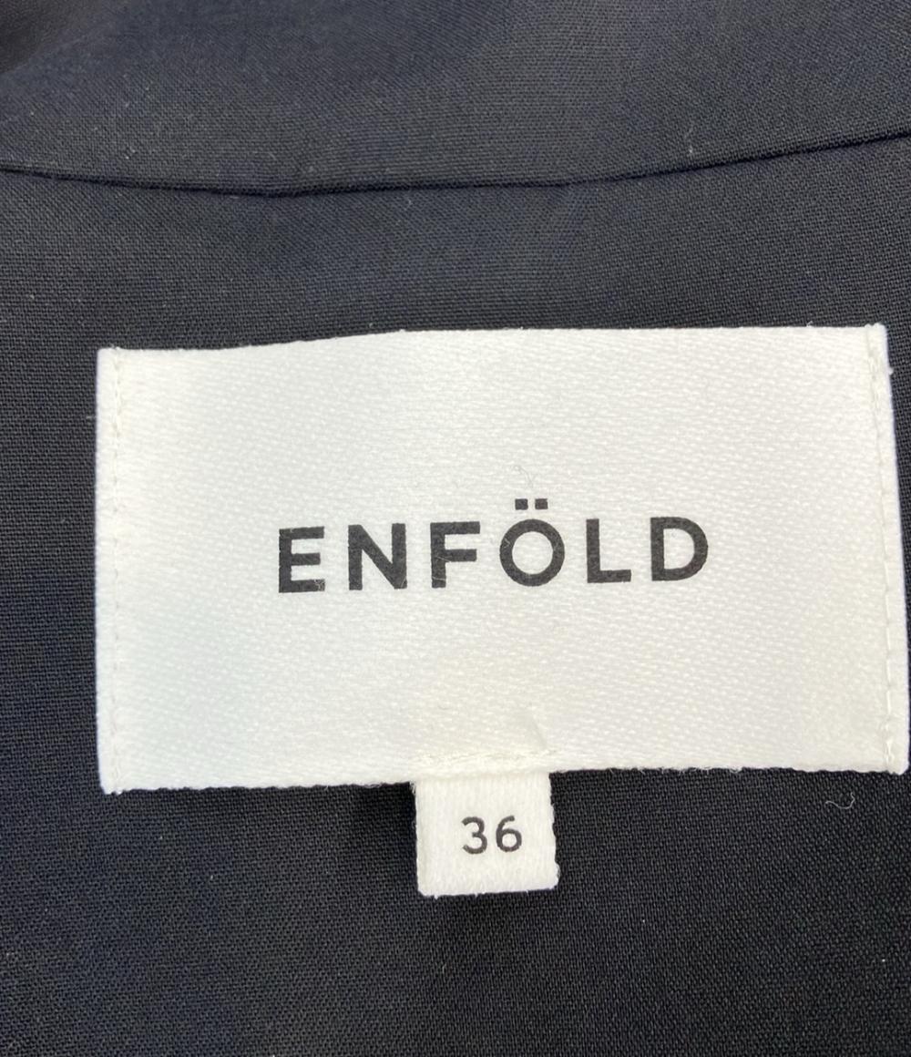 ENFOLD ステンカラーコート COTTON DOUBLE ステンカラーBOX COAT 300FS130-0230 レディース SIZE 36 (S) エンフォルド