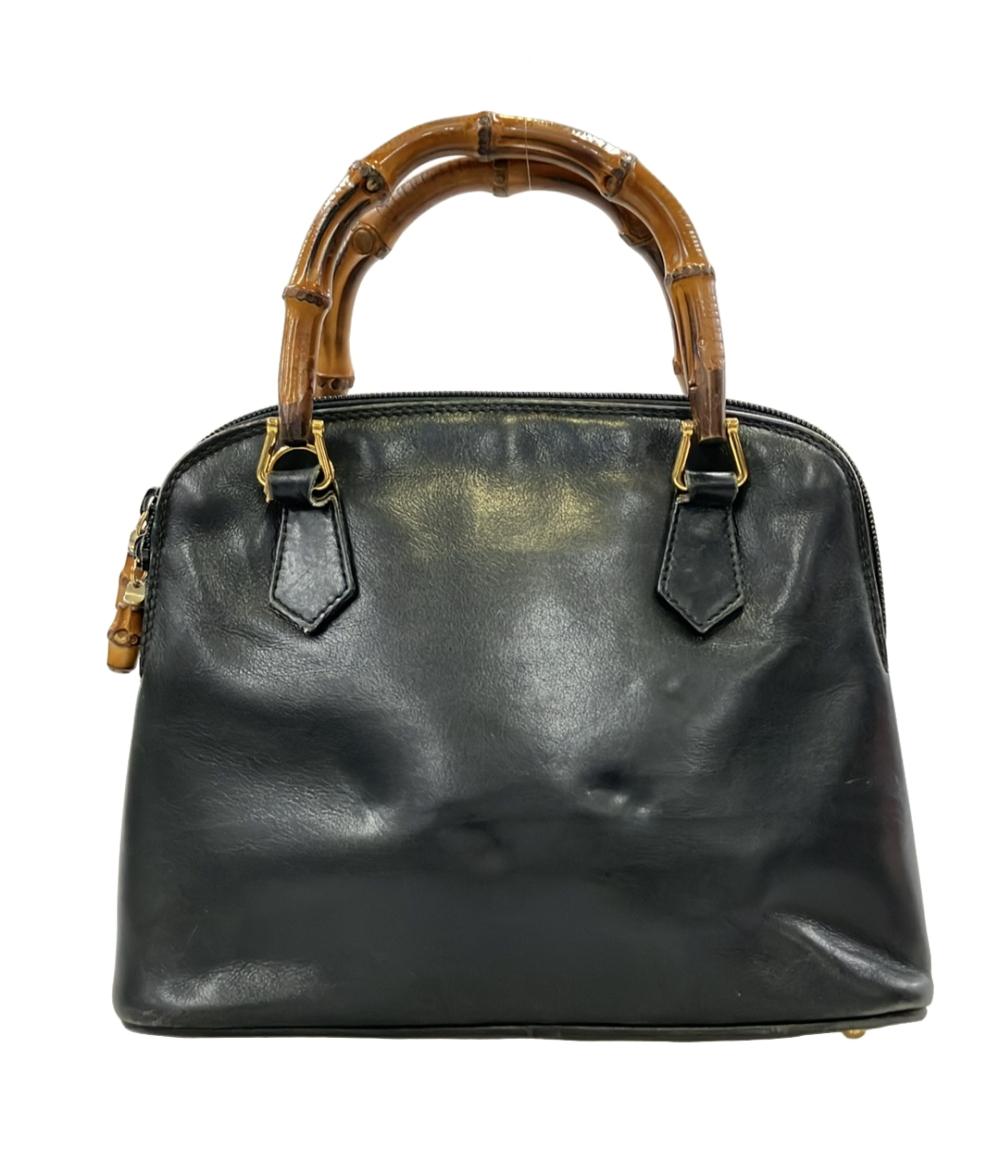 訳あり GUCCI 2WAY ハンドバッグ ショルダーバッグ 斜め掛け バンブー