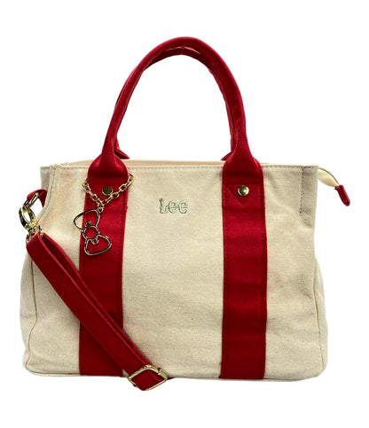 Lee grove トートバッグ ショルダーバッグ スクエアキャンバストートバッグ 2WAY 斜め掛け ハローキティ コットン レディース リー グローブ
