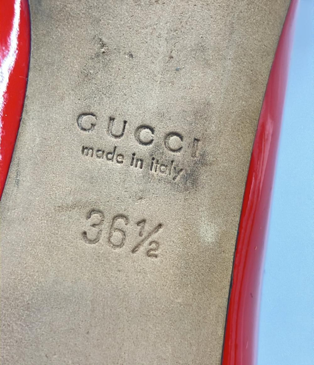 GUCCI ポインテッドトゥパンプス エナメル レディース SIZE 36 1/2 グッチ