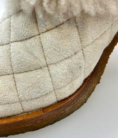 CHANEL ショートブーツ ボア マトラッセ レディース SIZE 37 1/2 C (L) シャネル