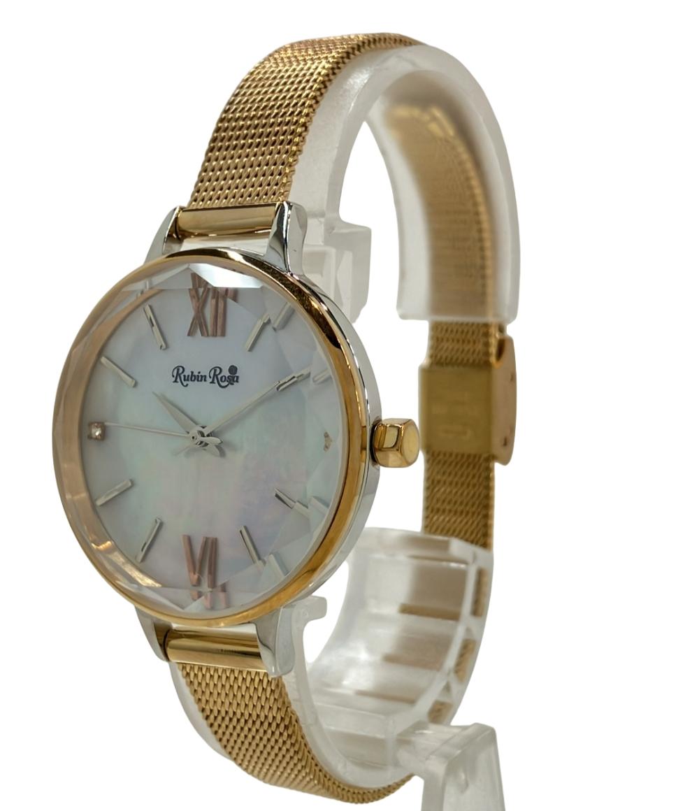 ルビンローザ 腕時計 ソーラー シェル R203 レディース Rubin Rosa