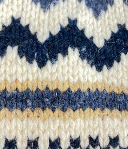 SEVEN TEN by MIHO KAWAHITO 長袖 チェリージャガードカーディガン レディース SIZE M セブンテン バイ ミホ カワヒト