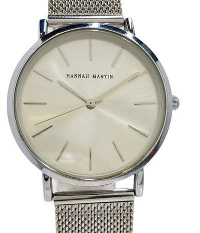 HANNAH MARTIN 腕時計 クオーツ シルバー メンズ