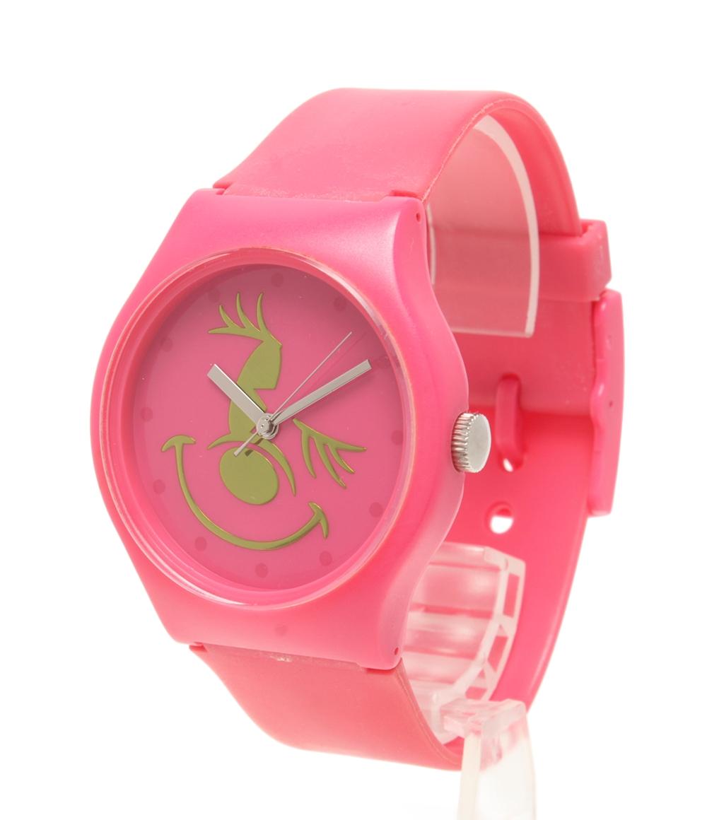 Disney 腕時計 ミニーフェイス クオーツ ピンク レディース メンズ ディズニー