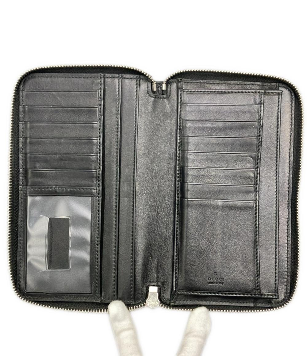 GUCCI ラウンドファスナー長財布 マイクログッチシマ 322819 2091 メンズ グッチ