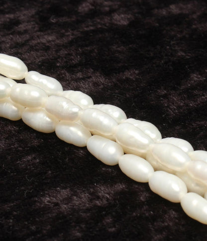 4連ネックレス 淡水パール レディース