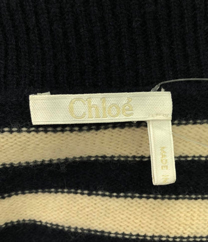 美品 クロエ ボーダータートルネックセーター レディース SIZE XS (XS) Chloe