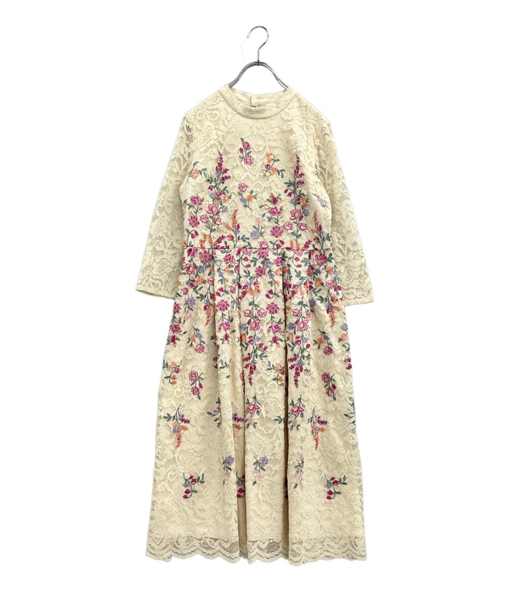 ローズティアラ 長袖ワンピース 花柄 総レース 51016-901 レディース SIZE 38 (M) Rose Tiara