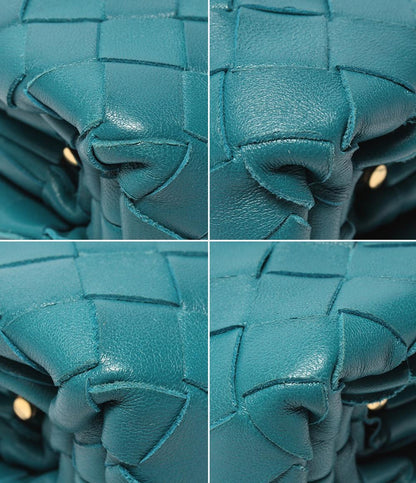 美品 BOTTEGA VENETA ショルダーバッグ がま口 ザ ポーチ イントレチャート レディース ボッテガ・ヴェネタ