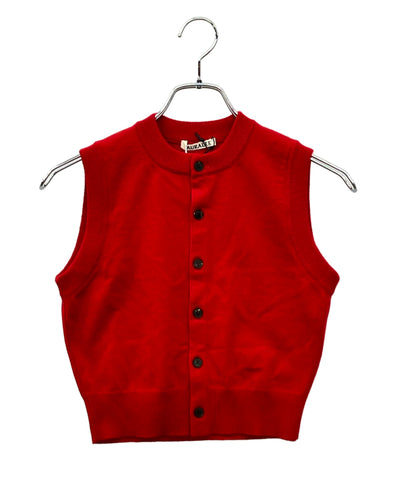 美品 AURALEE ニットベスト HIGH TWIST WOOL KNIT VEST A25AV06CK レディース SIZE 0 (XS) オーラリー
