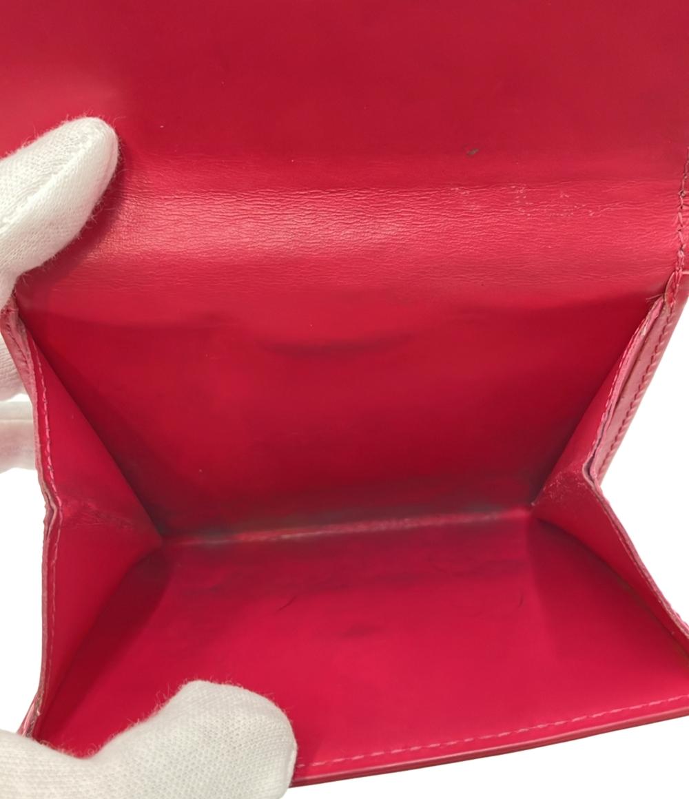 訳あり LOUIS VUITTON Wホック 二つ折り財布 ポルトモネビエカルト