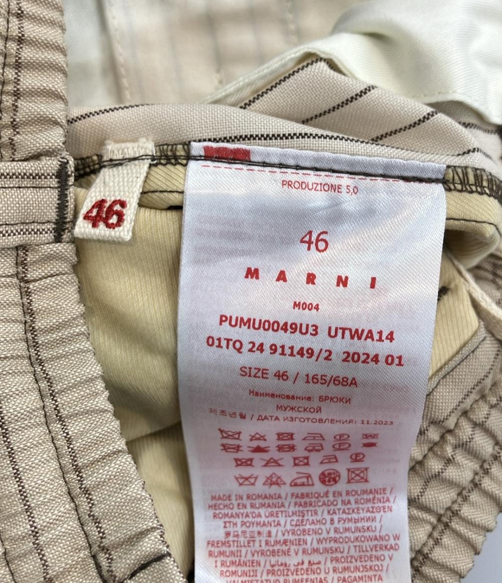 美品 マルニ ハーフパンツ ストライプ柄 メンズ SIZE 46 MARNI
