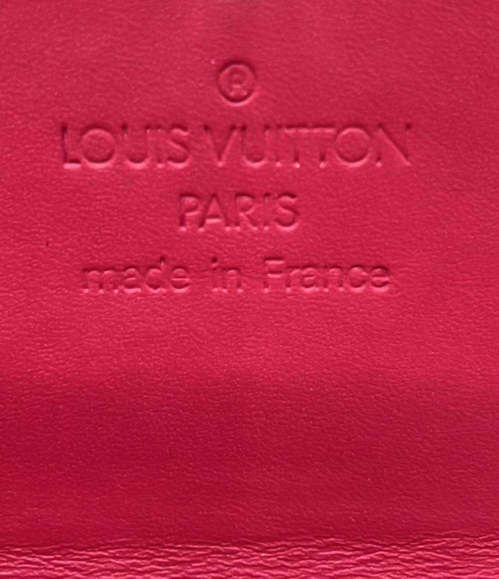訳あり LOUIS VUITTON Wホック 二つ折り財布 ポルトモネビエカルトクレディ ヴェルニ M91248 レディース ルイ・ヴィトン
