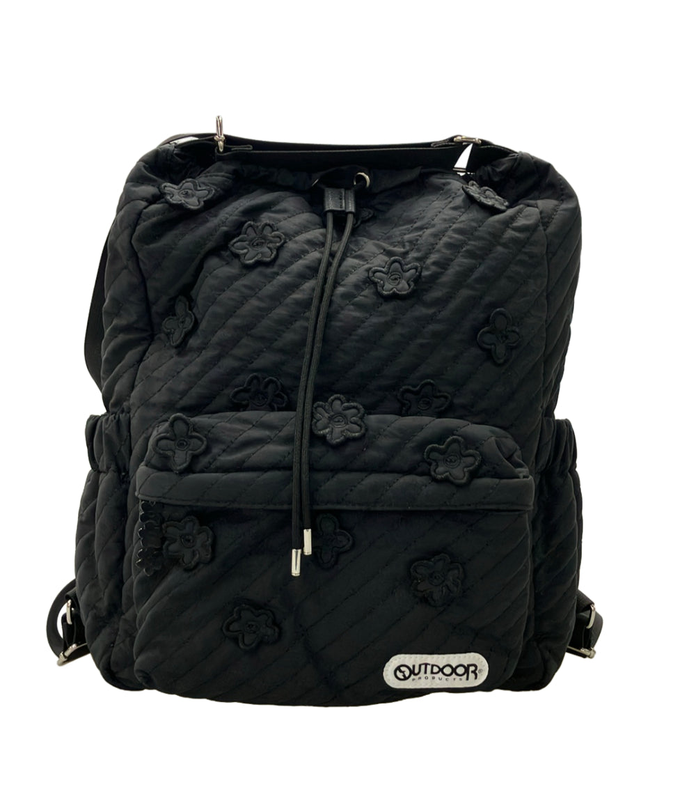 美品 OUTDOOR MUVEIL 2WAY リュック デイパック ショルダーバッグ 肩掛け 花柄 レディース アウトドア ミュベール
