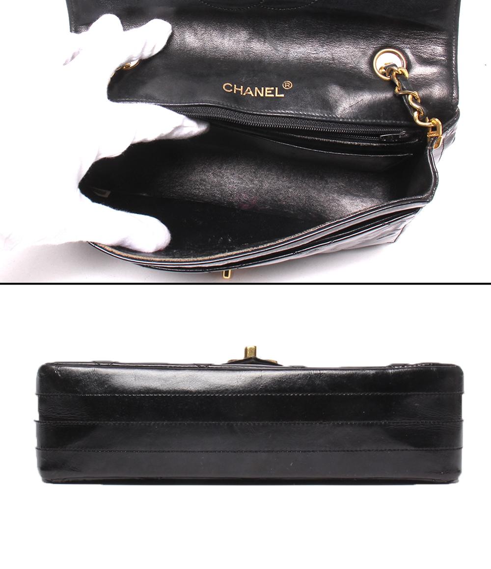 CHANEL チェーンショルダーバッグ シングルチェーン シングルフラップ ゴールド金具 斜め掛け 0番台 マトラッセ レディース シャネル