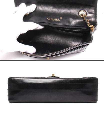 CHANEL チェーンショルダーバッグ シングルチェーン シングルフラップ ゴールド金具 斜め掛け 0番台 マトラッセ レディース シャネル