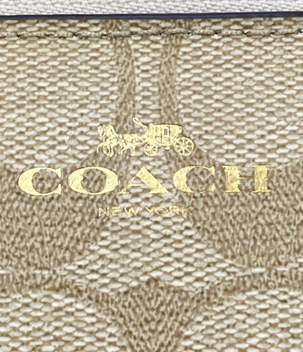 美品 COACH ポーチ シグネチャー レディース コーチ