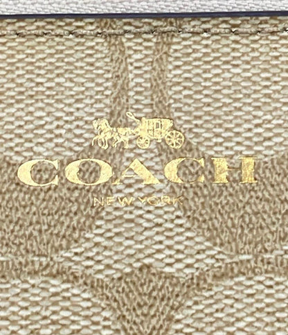 美品 COACH ポーチ シグネチャー レディース コーチ