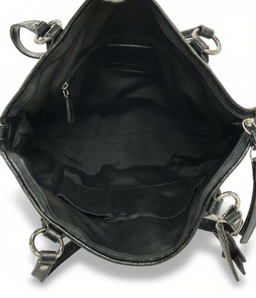 美品 COACH トートバッグ ショルダーバッグ 2WAY チェック柄 シグネチャー F20058 メンズ コーチ