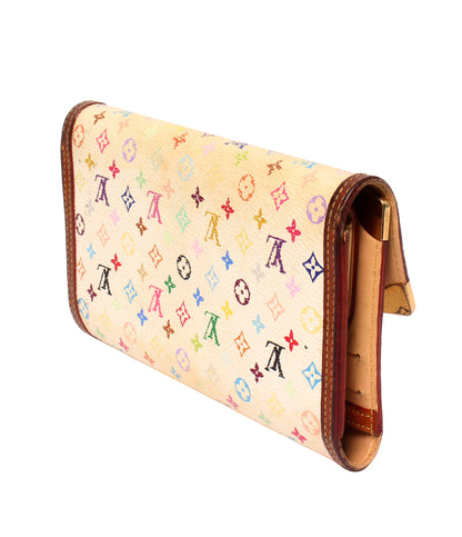 LOUIS VUITTON 三つ折り長財布 ポルトトレゾール インターナショナル モノグラム マルチカラー M92659 レディース メンズ ルイ・ヴィトン