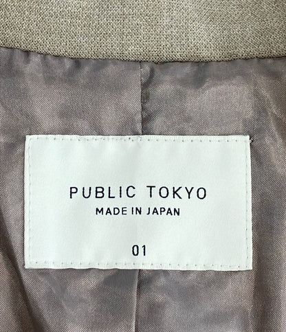 PUBLIC TOKYO ダブルクロスノッチドラペルジャケット レディース SIZE 01 (S) パブリック トウキョウ