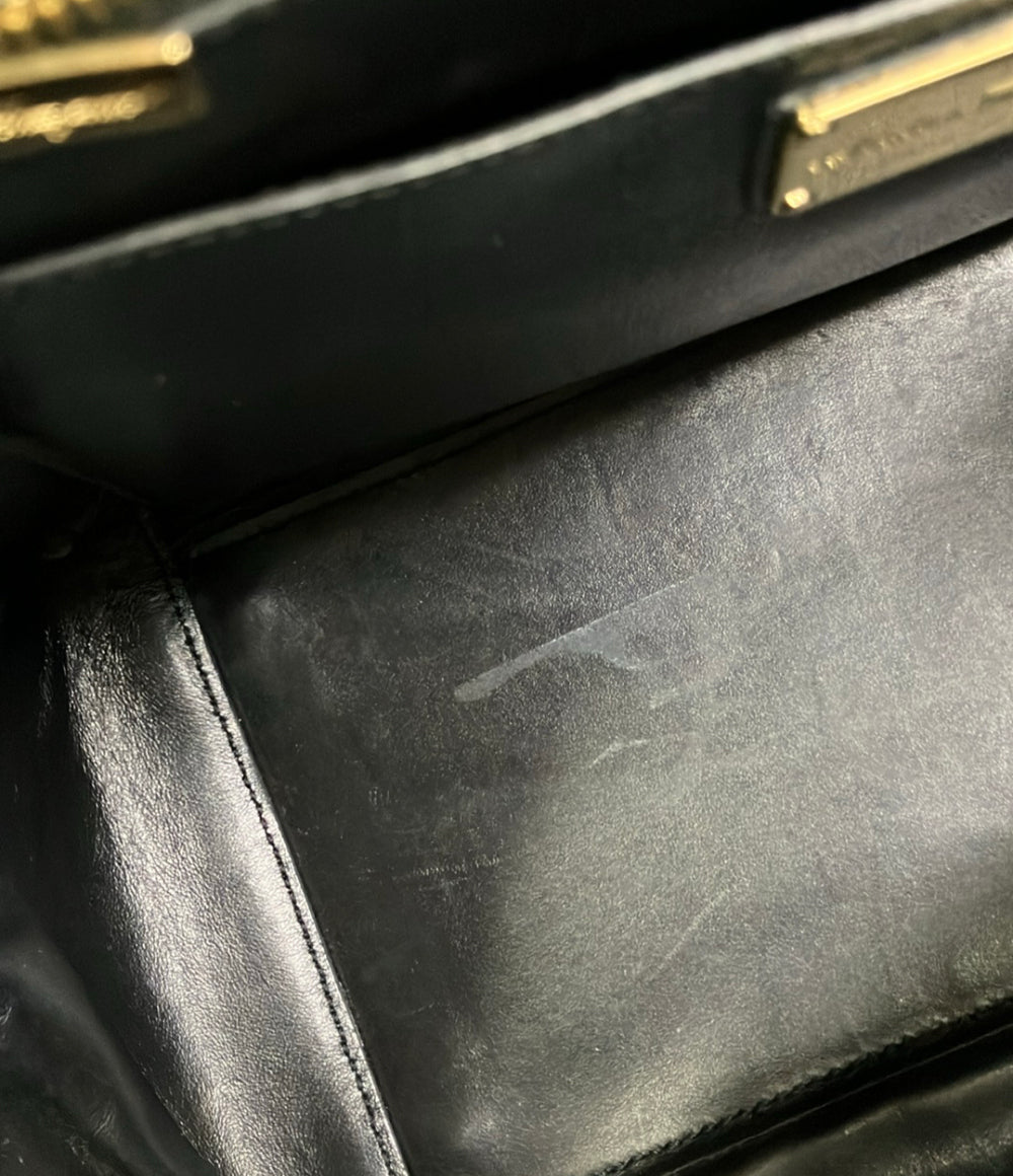 Salvatore Ferragamo ハンドバッグ ショルダーバッグ チェーン リボン2WAY 斜め掛け レザー ヴァラ AU-21 G697 レディース サルヴァトーレフェラガモ